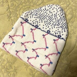 Snowy River Woolens Winter Cap Cream, Pink, Purple, Blue
